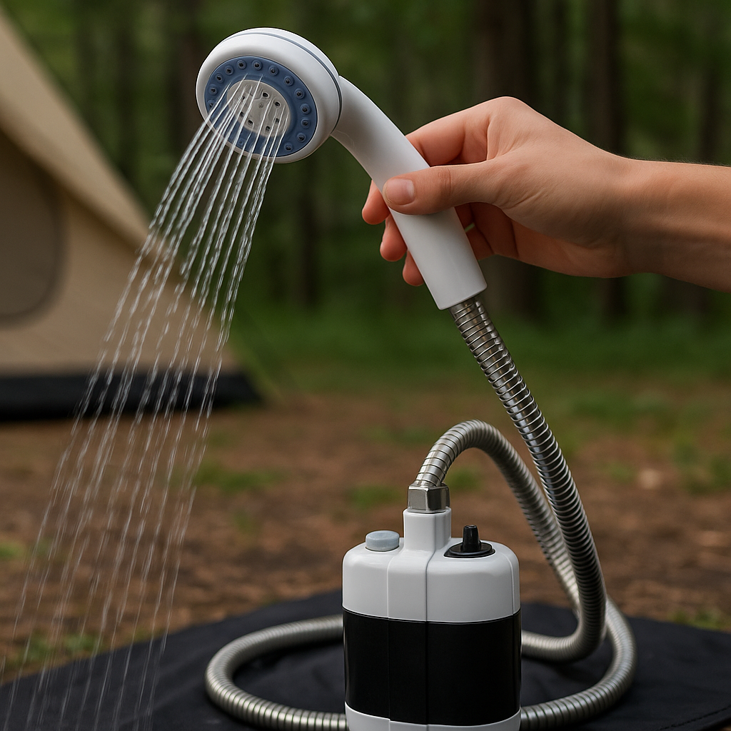 Ducha portatil para el campo