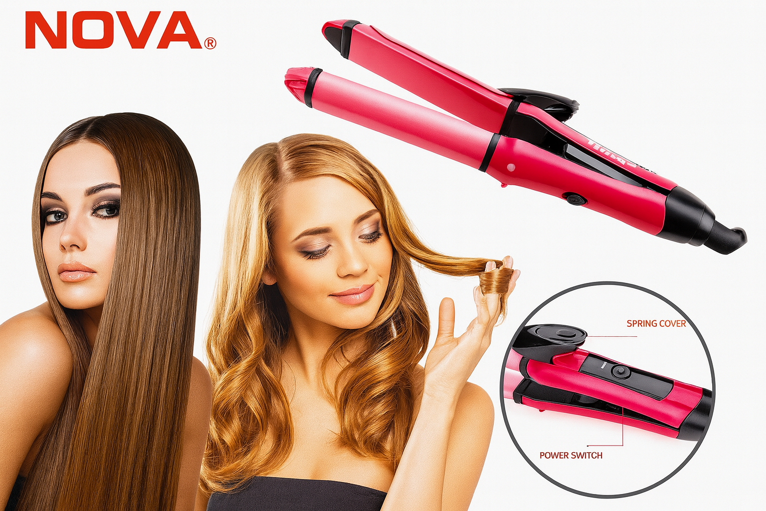 Plancha Onduladora Alisador 2 En 1